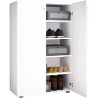 VCM Schuhschrank "XL Holz Großer Schuhschrank Schuhkommode Lona 5", weiß, B:70cm T:39cm, Obermaterial: 100% Holz Wood., Schränke, Schuhschrank