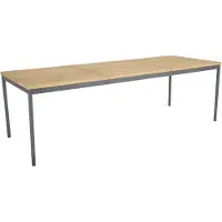 Brafab Nox Gartenesstisch Aluminium/Teak 240x90x73 cm