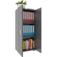 Hioshop Büroschrank Bücher Ordner Aktenschrank Büromöbel Schrank Ulas 3-fach Drehtüren