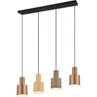 TRIO Leuchten Pendelleuchte AGUDO Agudo E27 multicolor Metall