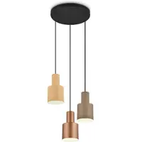 TRIO Design-Hängelampe Agudo 3-flammig