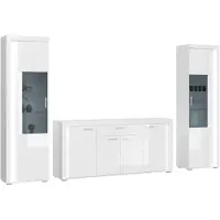 Ebuy24 xonox.home Wohnkombination Skylight weiß Nachbildung 332x202x42 cm