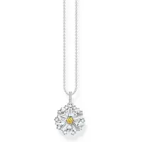 Thomas Sabo Halskette mit Anhänger Blume Lovely Daisy Silber