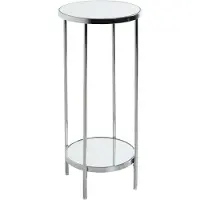 Haku Beistelltisch Glas gold 28,0 x 28,0 x 66,0 cm