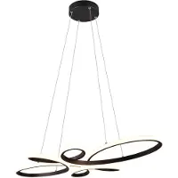 TRIO Design-Hängelampe Fly Schwarz