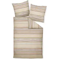 Janine Design Feinbiber-Bettwäsche-Garnitur DAVOS 65153 Farbe naturell Größe 135x200+80x80