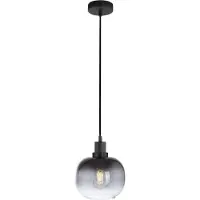 JUST LIGHT Hängelampe Zea, schwarz, für Wohn- / Esszimmer, Metall, Modern, Pendelleuchte