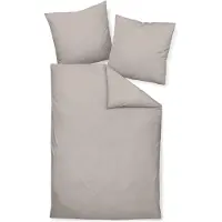 Janine Mako-Satin Bettwäsche-Garnitur Design 31001 Farbe vulkan-77 Größe 200x200 + 2x 80x80 cm