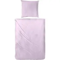 PRIMERA Soft-Seersucker Bettwäsche 135x200 uni einfarbig flieder lila 213050-60