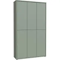 Die Möbelfundgrube Schuhschrank grün 109 x 192 cm 6-türig - ALICE SPRINGS