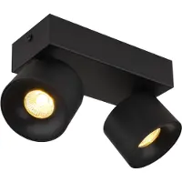 Globo Lighting LED Strahler Metall schwarz matt, 2x LED