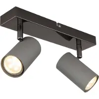 Globo 57911-2S, Schwarz, Metall, IP20, I, GU10, 35 W