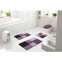 Linea Due Badematte , lila/violett , Synthetik , Maße (cm): B: 65 H: 1,8