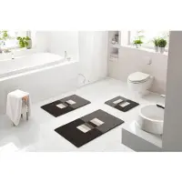 Linea Due Badematte ¦ braun ¦ Synthetik ¦ Maße (cm): B: 60 H: 1,8