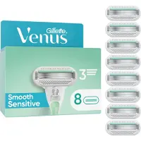 Gillette Venus Smooth Sensitive Ersatzkö pfe, 8 Stü ck