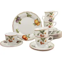 Creatable Kaffeeservice "Geschirr-Set Flora Orchard", (Set, 18 tlg., Kaffeegeschirr für 6 Personen), Service, 18 Teile, für 6 Personen