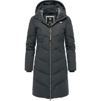 Ragwear Wintermantel "Wintermantel Rebelka", Damen, Gr. L, grau (dunkelgrau22), Obermaterial: 100% Polyester PES. Obermaterial: Futter: 100% Polyester PES. 100% Polyester PES., Mäntel Wintermantel