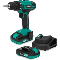 Vonroc Cordless drill 20V set - 2.0Ah 2 batteries