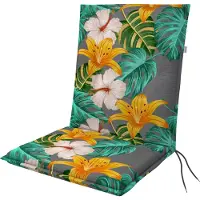 Doppler Niederlehnerauflage 'Blumen', ca. 110 x 48 cm