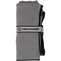 Highlander Handtuch 75 x 130 cm Mikrofaser grau 2-teilig