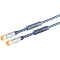 Home-Cinema S/CONN Maximale Konnektivität Heimkino-SAT-Anschlusskabel, verchromter Metall-F-Stecker zum