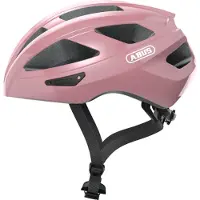 ABUS Rennradhelm Macator - sportiver Fahrradhelm für Einsteiger - auch für Zopfträger/-innen - für Damen und Herren - Rosa Glänzend, Größe M (52-58 cm)