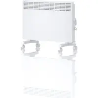 Stiebel Eltron Elektroheizung Standgerät für ca. 25 m², Konvektor mit elektronischer Regelung, 2 kW, energiesparend, LC-Display, Rollen, mit Stecker