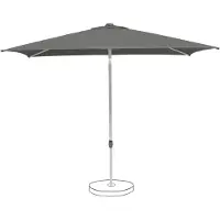 Suncomfort by Glatz Sonnenschirm Mittelstockschirm Pop Up, 250x200cm, rechteckig, Farbe Anthrazit - Stone grey