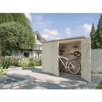 Weka Fahrrad- und Mülltonnenbox, natur B x T x H 219 x 100 x 151