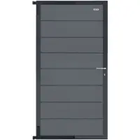 Elephant Zauntor Modular EVO 180 WPC steingrau 90x176cm, Leiste Anthrazit inkl. Beschlag 8712981507769