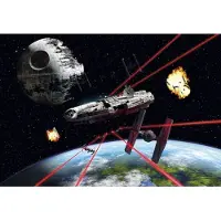 Komar Fototapete "STAR WARS Millennium Falcon - Größe 368 x 254 cm" bedruckt glatt Kinderzimmer