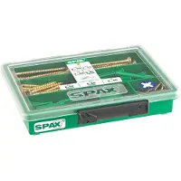 Spax Schrauben-Dübel-Set 4000001992079, Universaldübel und Schrauben, 130-teilig