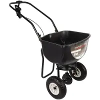 Talentools Streugutwagen 20 l Kunststoff schwarz Bereifung Gummirder luftbereift 10-15 m