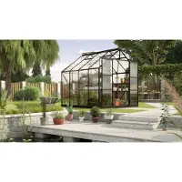 Vitavia Vitavia, Gewächshaus "Uranus 6700", schwarz, 6,7 m², 3 mm ESG