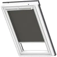Velux Sichtschutzrollo schwarz uni manuell Rahmen aluminium RFL M04 4069S