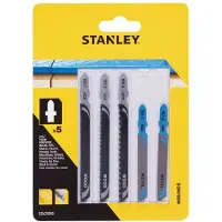 Stanley STA27030-XJ, Stichsägeblatt, Metall, Holz, Hochgeschwindigkeitsstahl (HSS), 6 cm, 5 Stück(e), Sichtverpackung