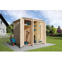 Weka Anbauschrank SaveBike für Garten Q 224x71 cm natur