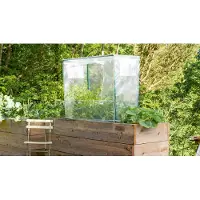 Vitavia Hochbeetabdeckung "Eckig S" transparent S / 88 x 55 x 95 cm