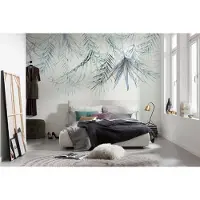 Overig Vliestapete "Digitaldruck Vlies - Palm Spring - Größe 350 x 250 cm" bedruckt glatt Wohnzimmer, Schlafzimmer