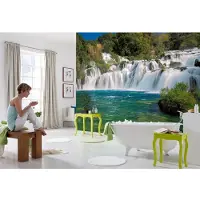 Overig Fototapete "Krka Falls - Größe 368 x 254 cm" bedruckt glatt Wohnzimmer, Schlafzimmer