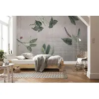 Komar Vliestapete "Digitaldruck Vlies - Tropic Concrete - Größe 400 x 280 cm" bedruckt glatt Wohnzimmer, Schlafzimmer