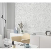Overig Vliestapete "Flower" matt geprägt Blattmotiv moderne Tapete für Wohnzimmer Schlafzimmer Küche