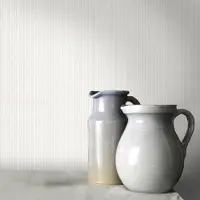 Wow Vliestapete "Linien Uni" Leinenoptik aufgeschäumt Weiß 10m x 52cm