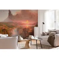 Overig Vliestapete "Digitaldruck Vlies - The Andes - Größe 400 x 250 cm" bedruckt glatt Wohnzimmer, Schlafzimmer