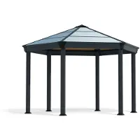Palram - Canopia Aluminium Pavillon Roma Anthrazit 415x359 cm