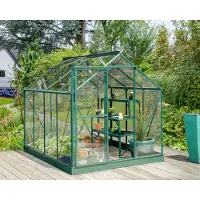 Vitavia Vitavia, Gewächshaus "Triton 5000" inkl. Stahlfundament, smaragd grün, 5,0 m², 3 mm ESG