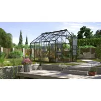 Pergart Vitavia, Aktionsangebot (inkl. 100 Euro Zubehör): Gewächshaus "Jupiter 8300", schwarz, 8,3 m², 3 mm ESG