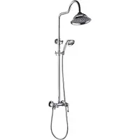 EsseBagno Leeds, Duschbrause, 2-düsig, mechanisch, Retro-Design, Chrom, Hersteller: