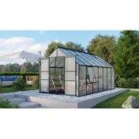 Vitavia Vitavia, Aktionsangebot (inkl. 100 Euro Zubehör): Gewächshaus "Meridian 2 11500", smaragd grün, 11,5 m², 6 mm HKP