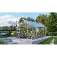 Vitavia Vitavia, Aktionsangebot (inkl. 100 Euro Zubehör): Gewächshaus "Meridian 2 11500", aluminium, 11,5 m², 3 mm ESG